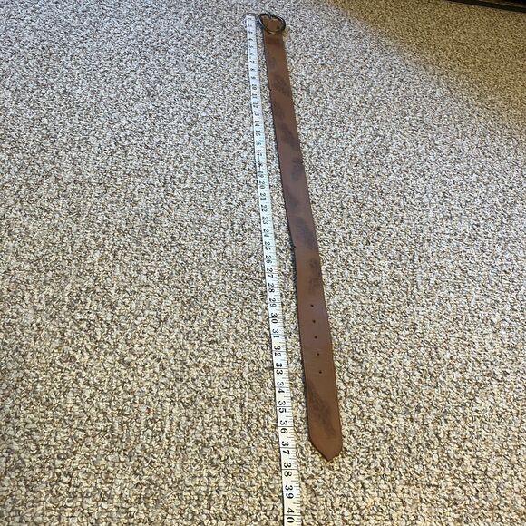 Lucky Brand Womens Genuine Leather Belt Size XS 30" Brown Floral Western Boho - Picture 12 of 12